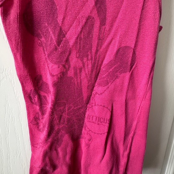 TANK TOP WOMENS Atticus Blink 182 Vibrant Pink Graphic Tank Top Microphones XXS - Picture 3 of 6